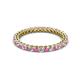 2 - Tiffany 2.00 mm Pink Sapphire and Diamond Eternity Band 