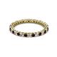 2 - Tiffany 2.00 mm Red Garnet and Diamond Eternity Band 