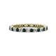 1 - Tiffany 2.00 mm London Blue Topaz and Diamond Eternity Band 