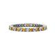 1 - Tiffany 2.00 mm Citrine and Diamond Eternity Band 