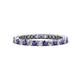 1 - Tiffany 2.00 mm Iolite and Diamond Eternity Band 