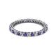 2 - Tiffany 2.00 mm Iolite and Diamond Eternity Band 