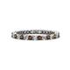 1 - Tiffany 2.00 mm Smoky Quartz and Diamond Eternity Band 