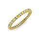 3 - Tiffany 2.00 mm Yellow Sapphire and Diamond Eternity Band 