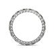 4 - Tiffany 2.00 mm Smoky Quartz and Diamond Eternity Band 