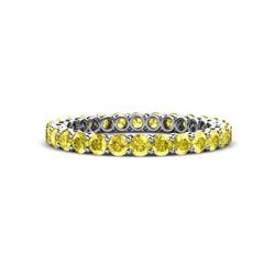 Tiffany Yellow Sapphire Eternity Band Yellow Sapphire Womens Eternity Ring Stackable ctw K White Gold