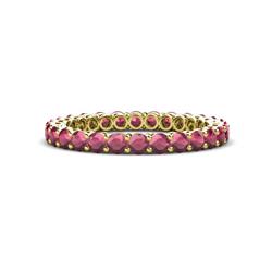 Tiffany Rhodolite Garnet Eternity Band Rhodolite Garnet Womens Eternity Ring Stackable ctw K Yellow Gold