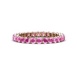 Tiffany Pink Sapphire Eternity Band Pink Sapphire Gallery Shared Prong Womens Eternity Ring Stackable ctw K Rose Gold