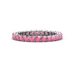Tiffany Pink Tourmaline Eternity Band Pink Tourmaline Womens Eternity Ring Stackable ctw K White Gold