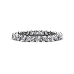 Tiffany Diamond Eternity Band Diamond Side Gallery Shared Prong Womens Eternity Ring Stackable ctw K White Gold