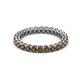 2 - Tiffany 2.40 mm Smoky Quartz Eternity Band 