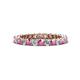 1 - Tiffany 2.40 mm Pink Sapphire and Diamond Eternity Band 