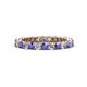 1 - Tiffany 2.40 mm Tanzanite and Diamond Eternity Band 