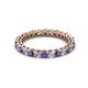 2 - Tiffany 2.40 mm Iolite and Diamond Eternity Band 