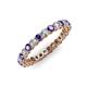 3 - Tiffany 2.40 mm Iolite and Diamond Eternity Band 