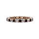 1 - Tiffany 2.40 mm Red Garnet and Diamond Eternity Band 