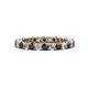 1 - Tiffany 2.40 mm Black and White Diamond Eternity Band 