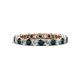 1 - Tiffany 2.40 mm London Blue Topaz and Diamond Eternity Band 