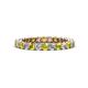 1 - Tiffany 2.40 mm Yellow and White Diamond Eternity Band 