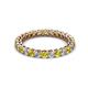 2 - Tiffany 2.40 mm Yellow and White Diamond Eternity Band 