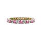 1 - Tiffany 2.40 mm Pink Sapphire and Diamond Eternity Band 