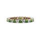 1 - Tiffany 2.40 mm Green Garnet and Diamond Eternity Band 