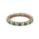 2 - Tiffany 2.40 mm Green Garnet and Diamond Eternity Band 