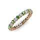 3 - Tiffany 2.40 mm Green Garnet and Diamond Eternity Band 