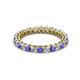 2 - Tiffany 2.40 mm Tanzanite and Diamond Eternity Band 