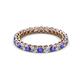 2 - Tiffany 2.40 mm Tanzanite and Diamond Eternity Band 