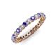 3 - Tiffany 2.40 mm Tanzanite and Diamond Eternity Band 