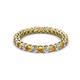 2 - Tiffany 2.40 mm Citrine and Diamond Eternity Band 