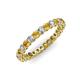 3 - Tiffany 2.40 mm Citrine and Diamond Eternity Band 