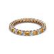 2 - Tiffany 2.40 mm Citrine and Diamond Eternity Band 