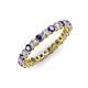 3 - Tiffany 2.40 mm Iolite and Diamond Eternity Band 