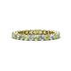 1 - Tiffany 2.40 mm Peridot and Diamond Eternity Band 