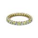 2 - Tiffany 2.40 mm Peridot and Diamond Eternity Band 