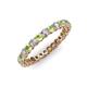 3 - Tiffany 2.40 mm Peridot and Diamond Eternity Band 