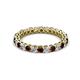 2 - Tiffany 2.40 mm Red Garnet and Diamond Eternity Band 