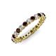 3 - Tiffany 2.40 mm Red Garnet and Diamond Eternity Band 