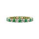 1 - Tiffany 2.40 mm Emerald and Diamond Eternity Band 