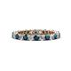 1 - Tiffany 2.40 mm Blue and White Diamond Eternity Band 