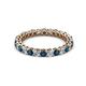 2 - Tiffany 2.40 mm Blue and White Diamond Eternity Band 