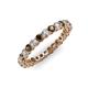 3 - Tiffany 2.40 mm Smoky Quartz and Diamond Eternity Band 