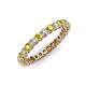 3 - Tiffany 2.40 mm Yellow and White Diamond Eternity Band 