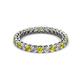 2 - Tiffany 2.40 mm Yellow and White Diamond Eternity Band 