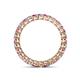 4 - Tiffany 2.40 mm Pink Sapphire and Diamond Eternity Band 