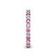 5 - Tiffany 2.40 mm Pink Sapphire and Diamond Eternity Band 