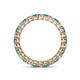 4 - Tiffany 2.40 mm Emerald and Diamond Eternity Band 