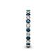 5 - Tiffany 2.40 mm Blue and White Diamond Eternity Band 